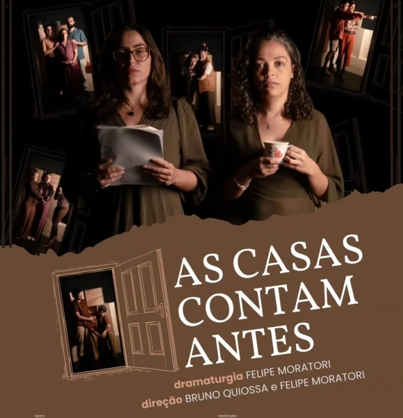 "AS CASAS CONTAM ANTES"  O novo espetáculo com assinatura da Sala de Giz está chegando! Abrindo nossas comemorações de 10 anos! 🌿🌿  dramaturgia: @felipe.moratori direção: @brunoquiossa e Felipe Moratori   __________ Serviço: Dias 16, 17, 18 e 19 de JULHO  Quinta: sessão às 20h  Sexta: sessão às 20h  Sábado: sessões às 17h e às 20h  Domingo: sessões às 17h e às 20h  No Teatro Paschoal Carlos Magno   Ingressos no sympla, preço promocional 40 reais (link na bio)  Imperdível 🔥 🔥 🔥